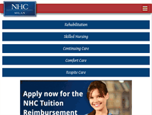 Tablet Screenshot of nhcmilan.com